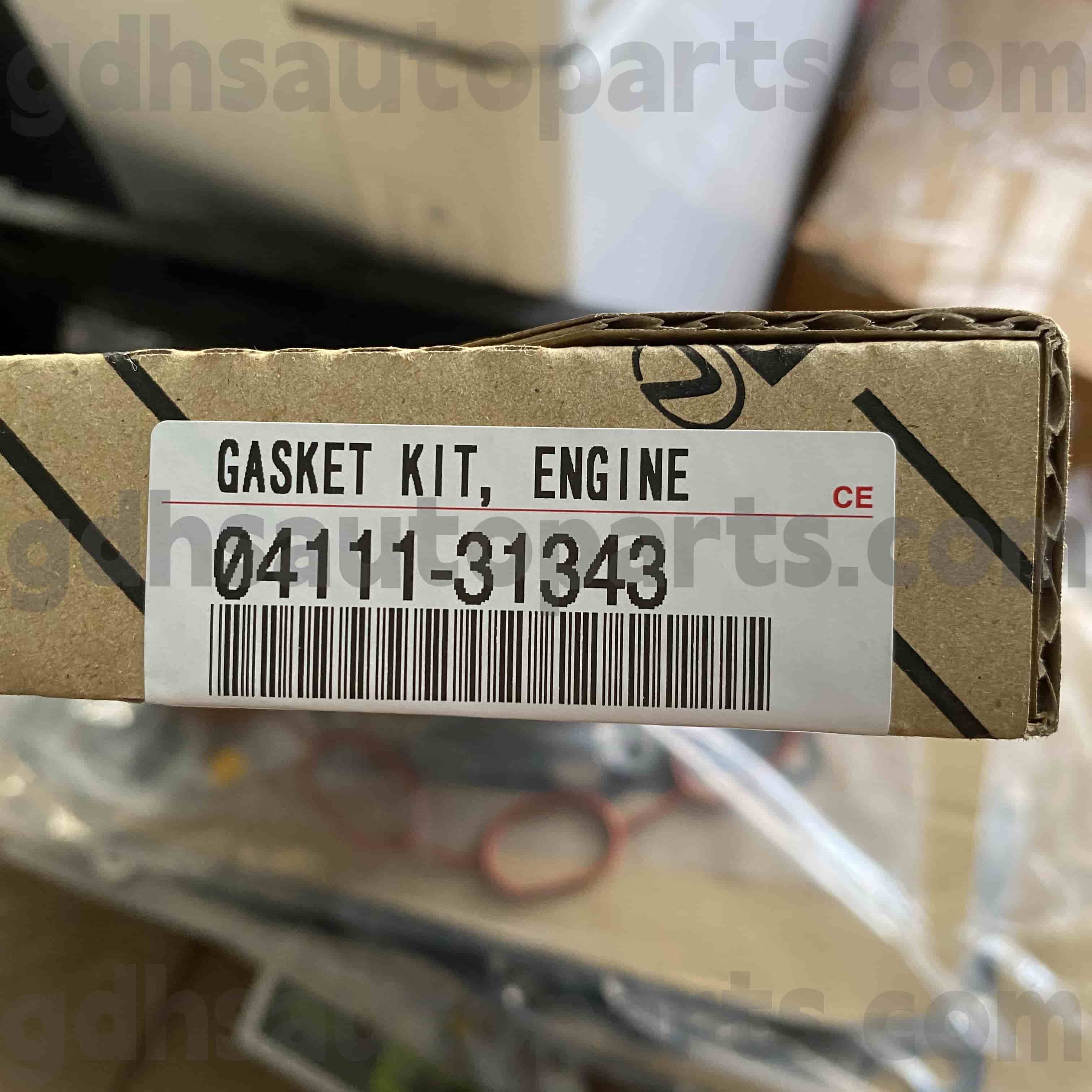 04111-31343 Toyota Genine Parts Parts Kit de revizuire a motorului pentru Fortuner, Hilux, Land Cruiser Prado