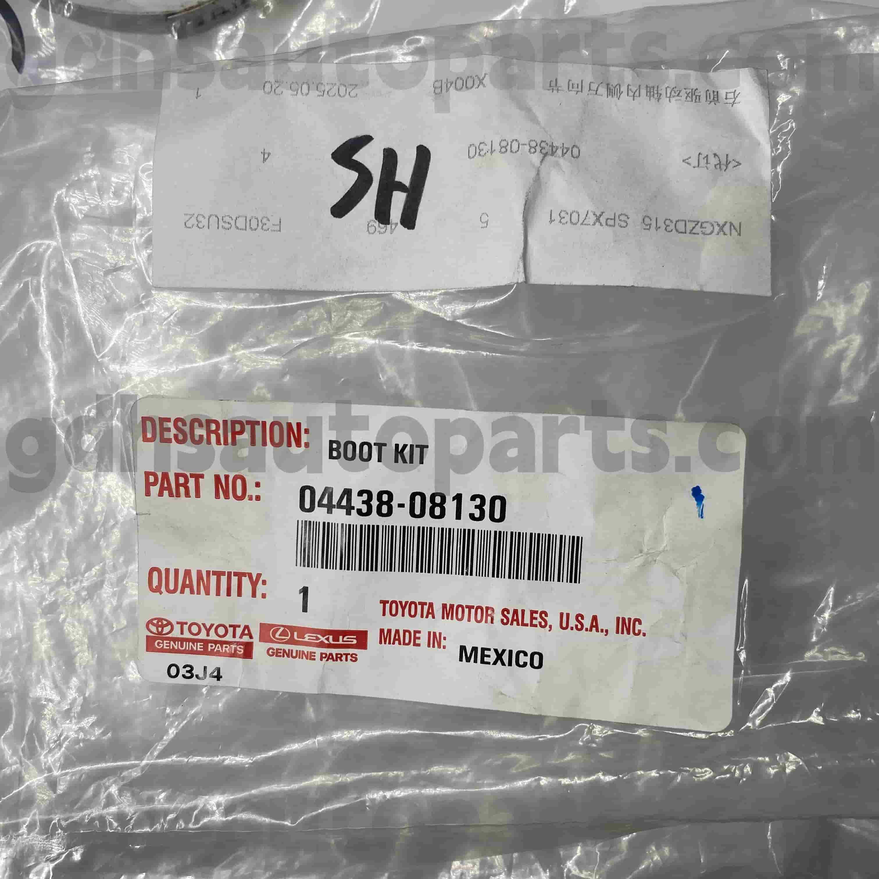 04428-08130 Toyota Piese autentice Piese CV pentru șasiu nr. GSV40/60 GSL3#