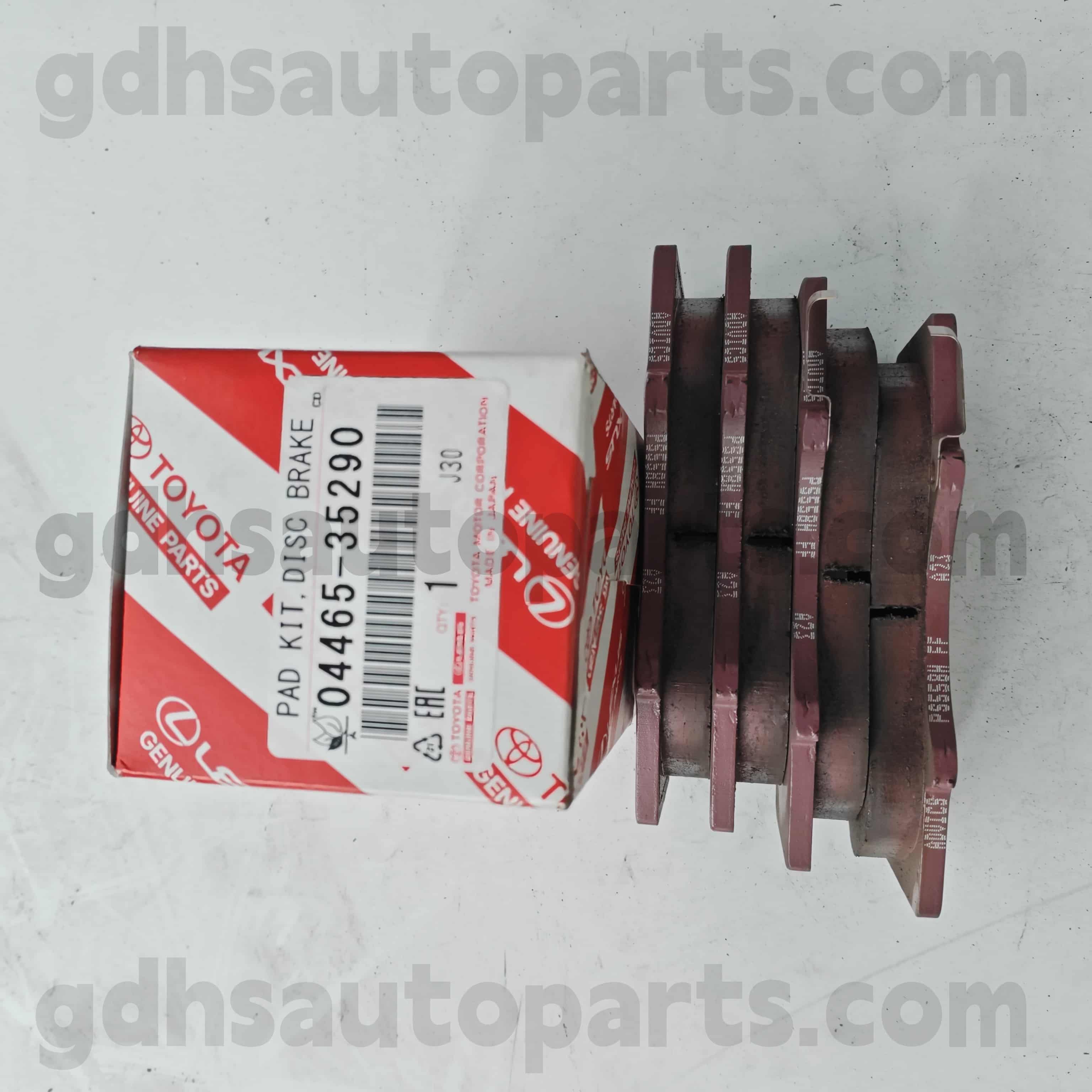04465-35290 Toyota Piese autentice Piese față pentru frână din față pentru Land Cruiser Prado 、 Fortuner 、 FJ Cruiser 、 Hilux 、 Șasiu Sequoia No.grj12#, KDJ120, KZJ120, LJ12#, RZJ12#, TRJ12#.. ARL, GCC, Gen