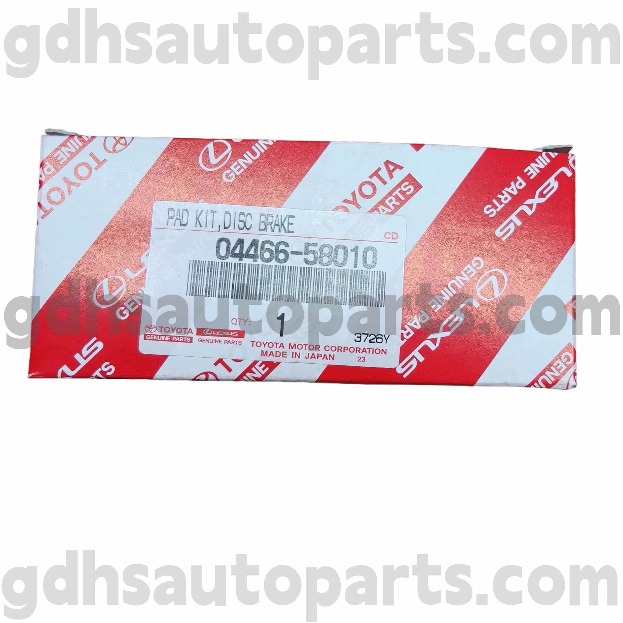 04466-58010 Toyota Piese autentice Piese din spate pentru previa, Alphard, estima șasiu nr. GGH20