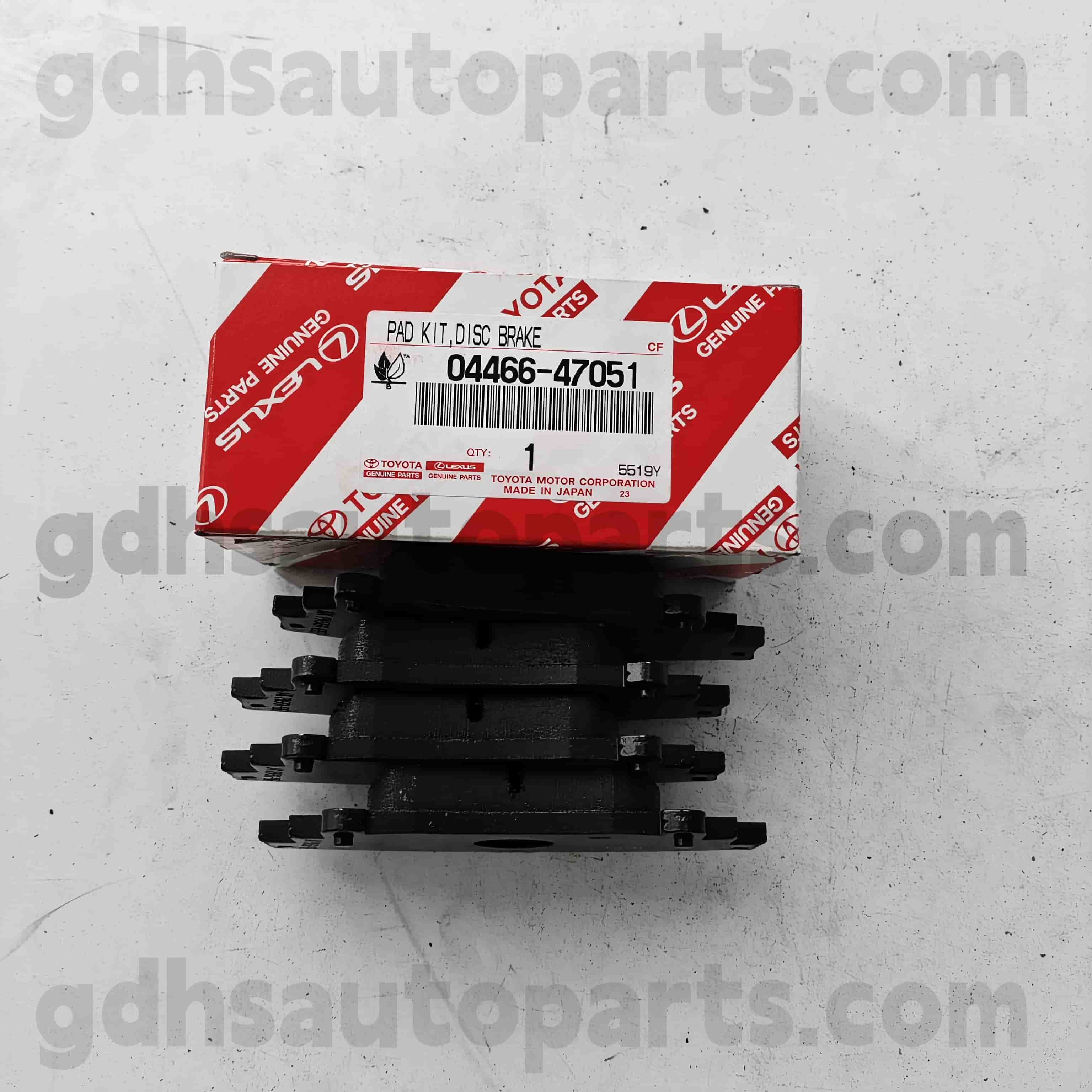 04466-60140 Toyota Piese autentice Piese din spate Patiere de frână din spate pentru Land Cruiser Prado 、 Fortuner 、 Hilux șasiu nr. GRJ150