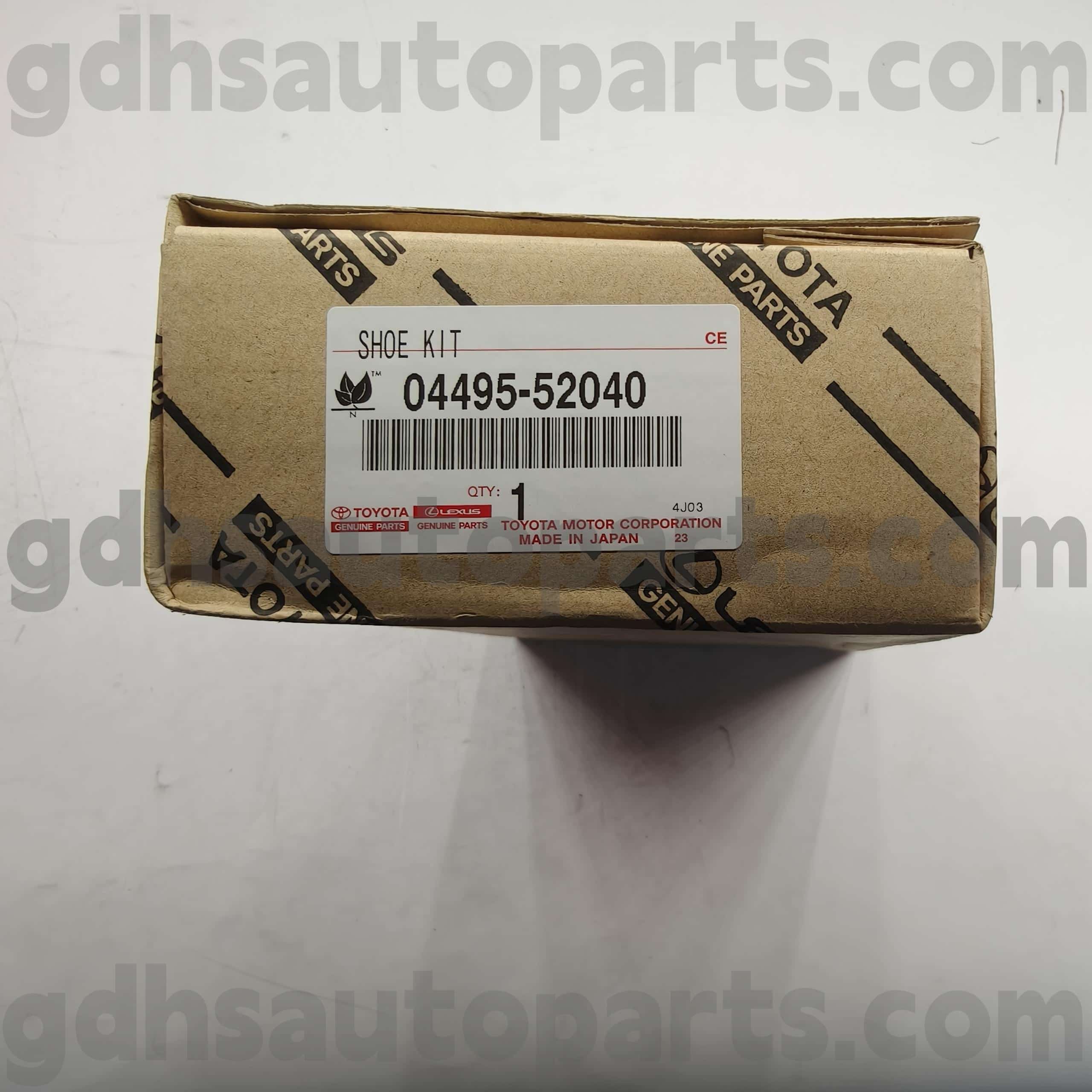 04495-52040 Toyota Piese autentice Piese de frână pentru Celica, Toyota XA, Platz șasiu nr. AXP4# ZZE12#