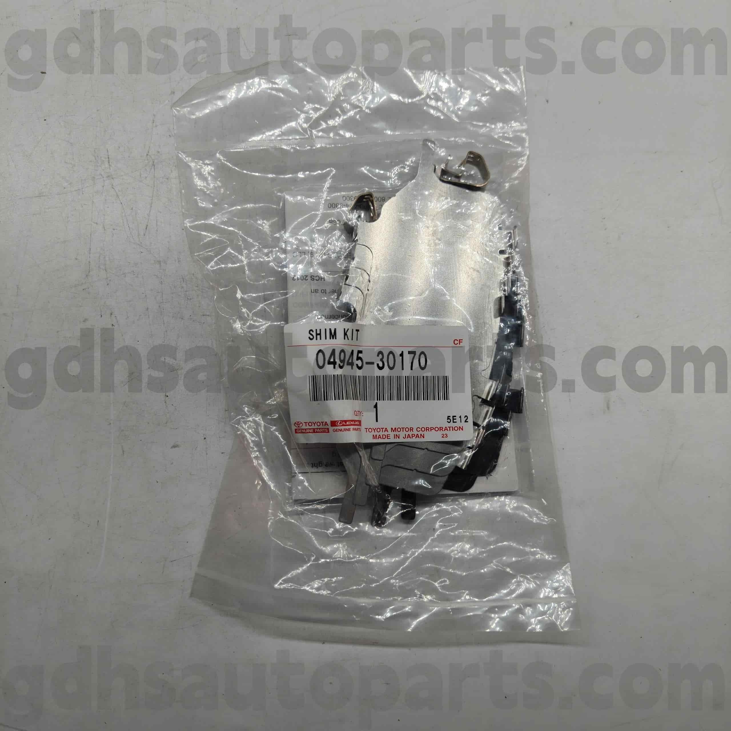 04945-30170 Toyota Piese autentice piese de izolare a sunetului de frână pentru coroană, șasiu Mark x nr. GRS182 20# GRX
