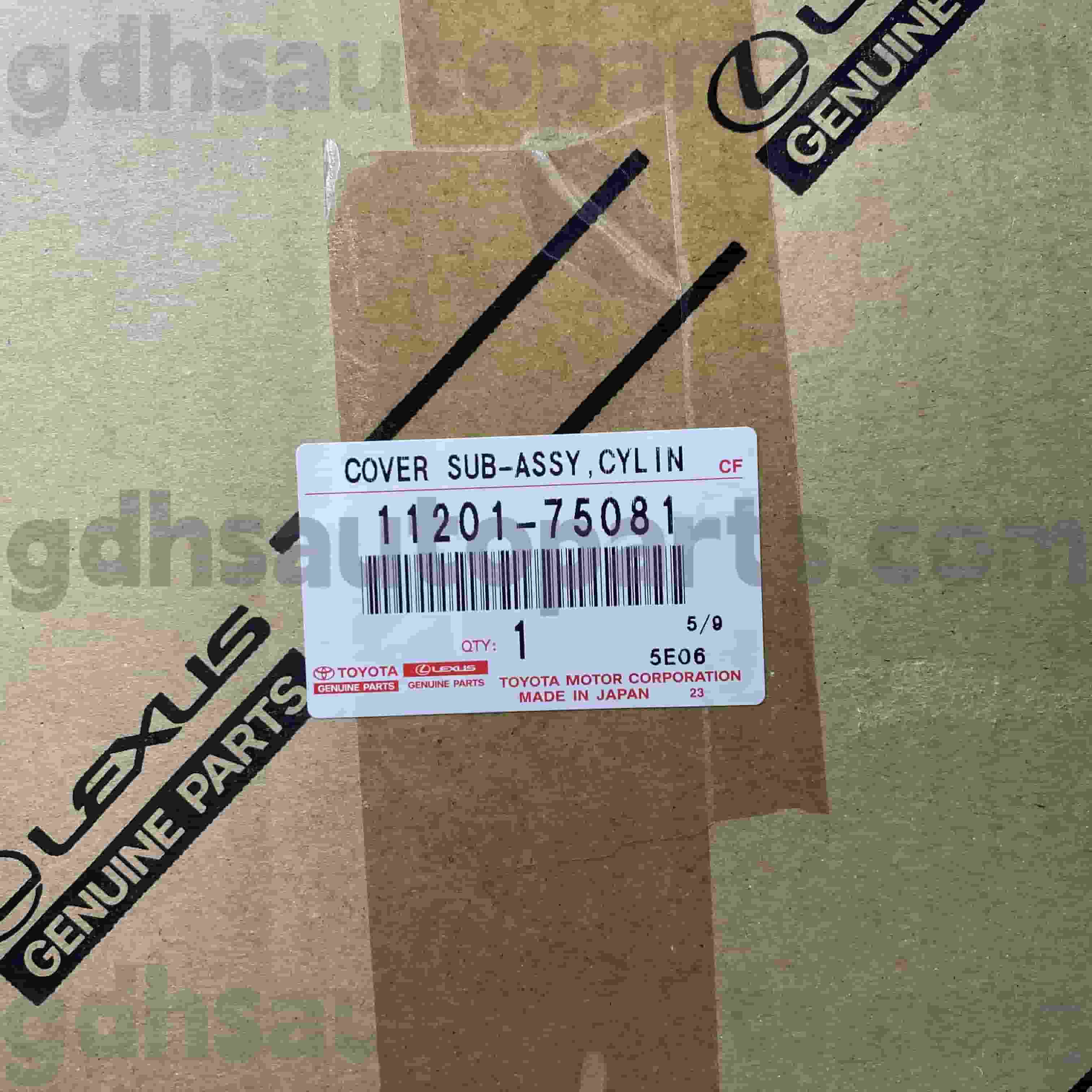 11201-75081 Sub-ansamblu capac chiulasa piese originale Toyota pentru șasiu NR.TRJ152