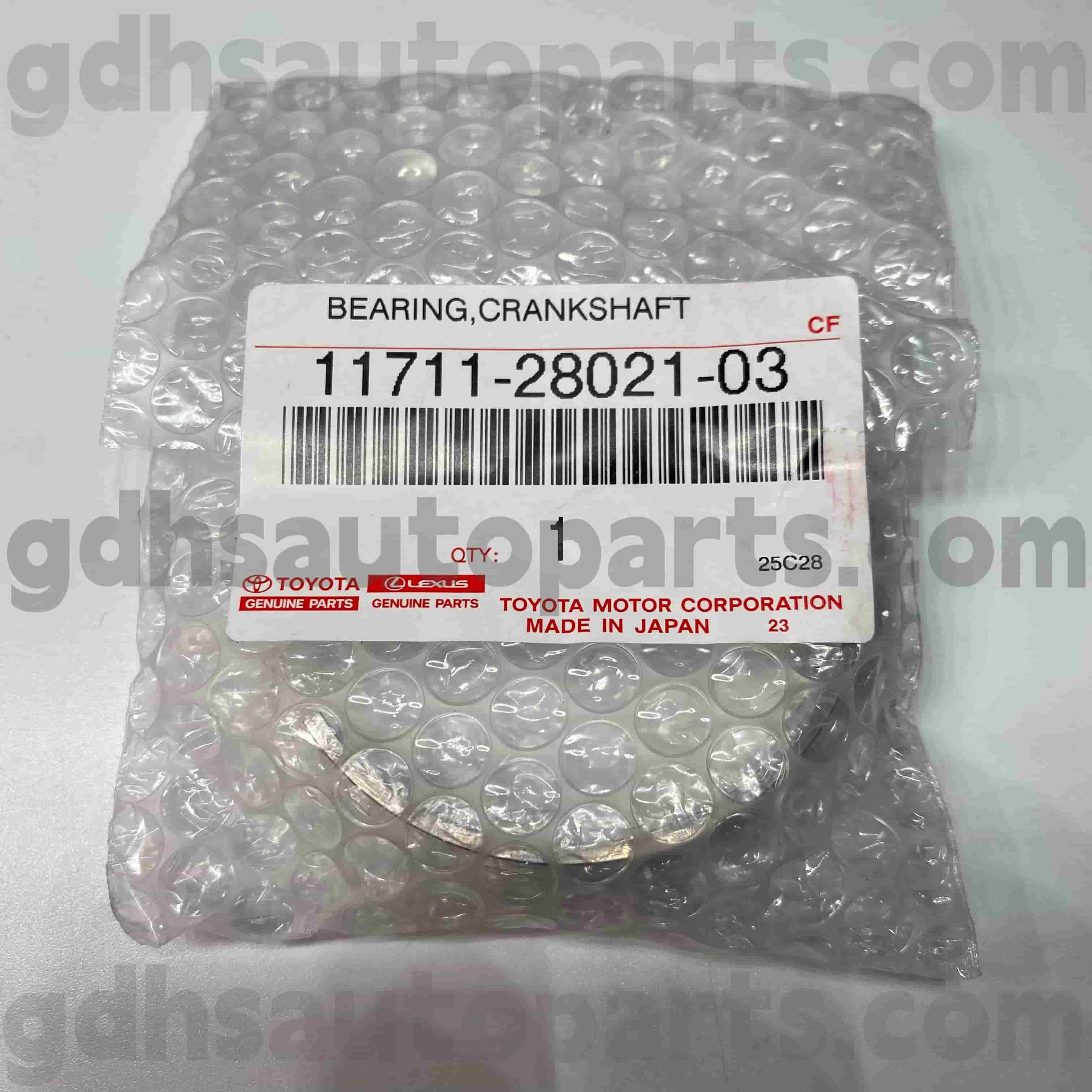 11711-28021-03 Piese originale Toyota Rulment arbore cotit pentru șasiu HARRIER, CAMRY, HARRIER NR.ACV30 ACR30