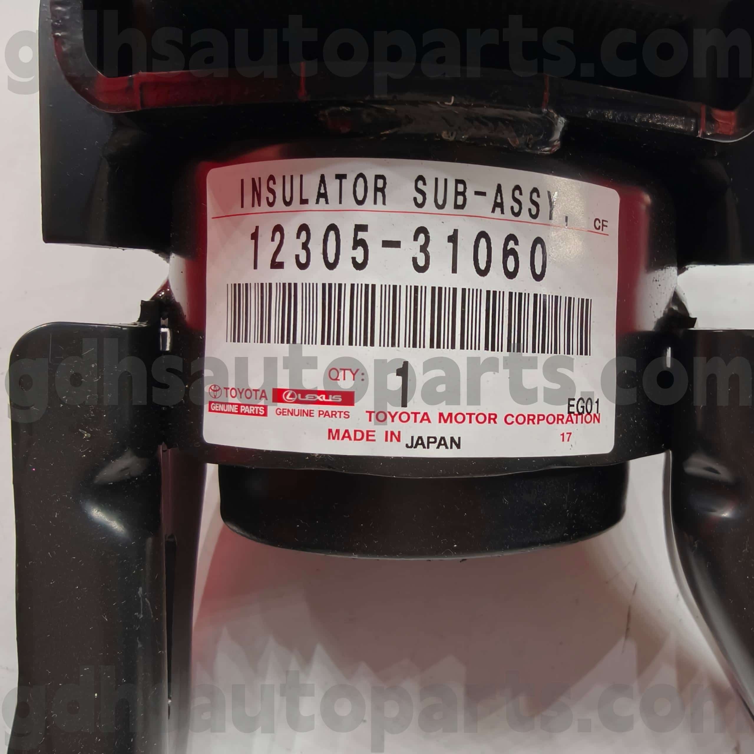 12305-31060 Piese originale Toyota Suport motor dreapta pentru șasiu ALPHARD, LEXUS LM350/LM300H NO.GGH30
