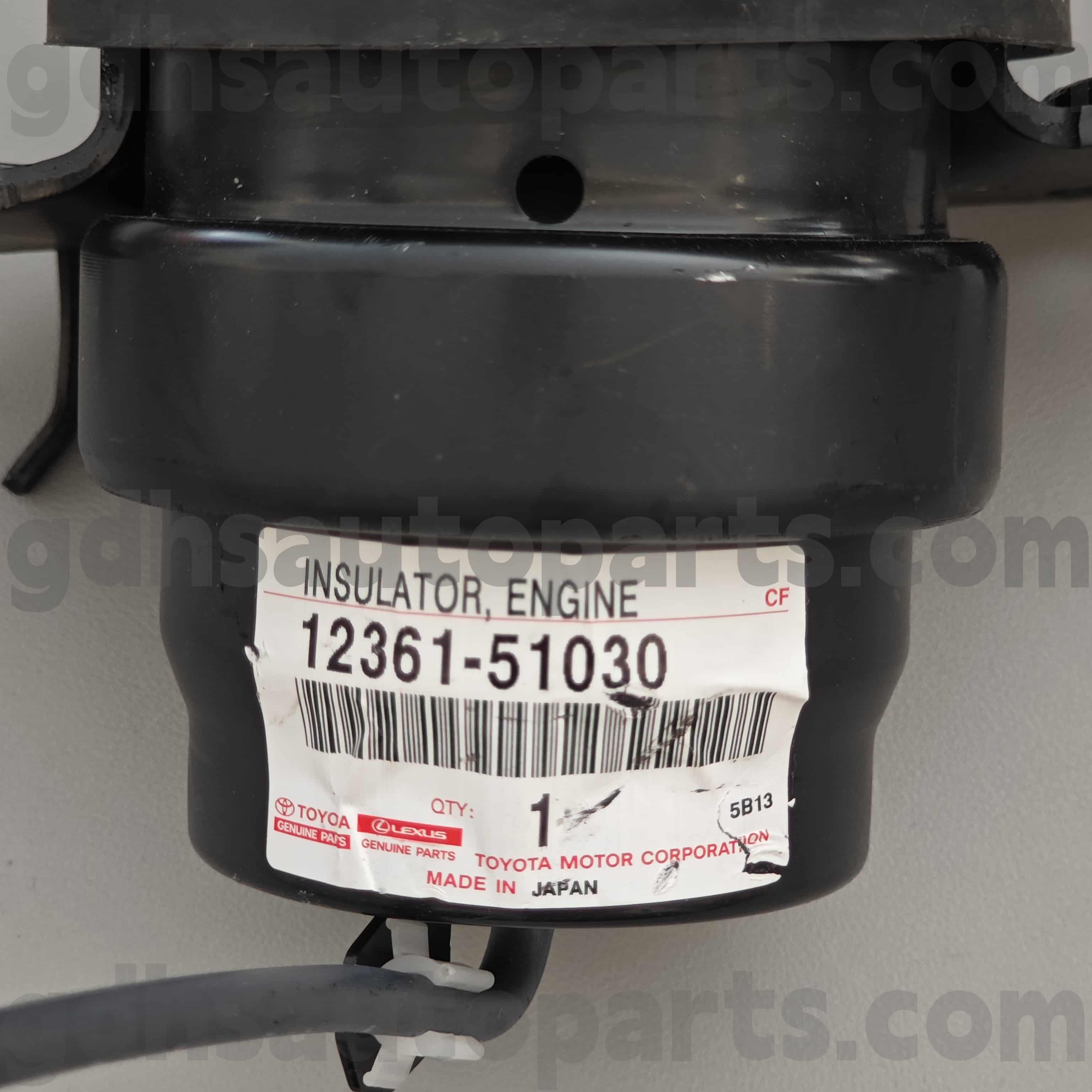 12361-51030 Toyota Piese autentice Piese frontale Monturi pentru motor pentru Land Cruiser, LX450D/570