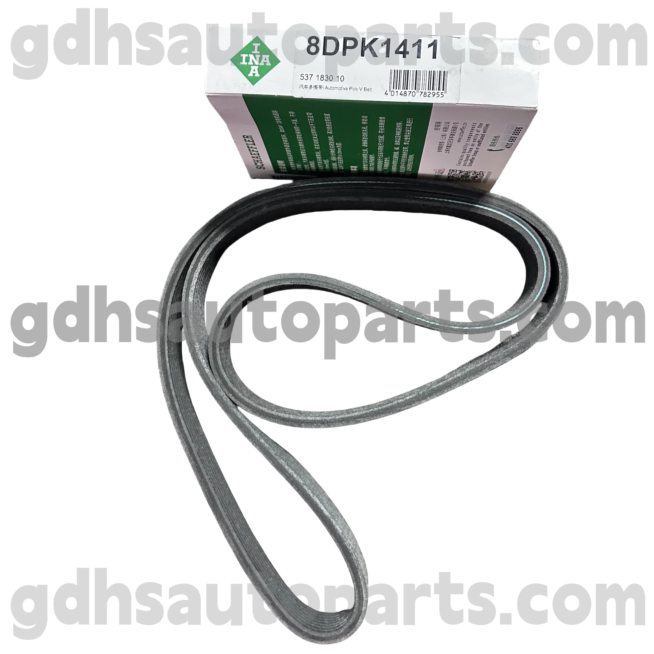 5371830100 Schaeffler INA Supercharger Belt pentru Jaguar XJ, Jaguar XF, Jaguar XE, Jaguar XK, F-Type, F-Pace OE nr. C2D39175