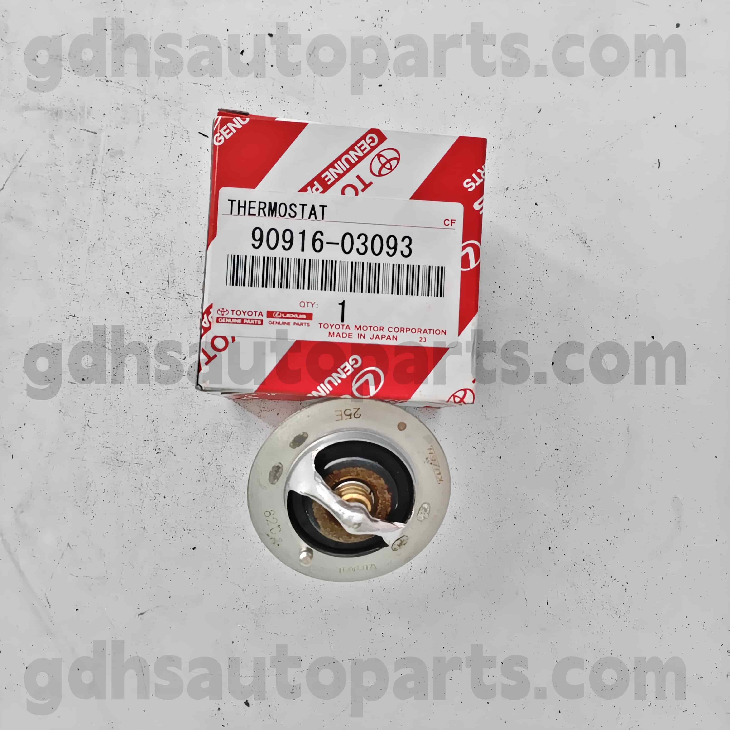 90916-03093 Toyota Piese autentice Termostat pentru Tacoma 、 Hilux 、 Crown 、 Crown 、 Lexus GS300 、 Land Cruiser Prado șasiu nr. 1jzgte, 1jzge..jzx11#