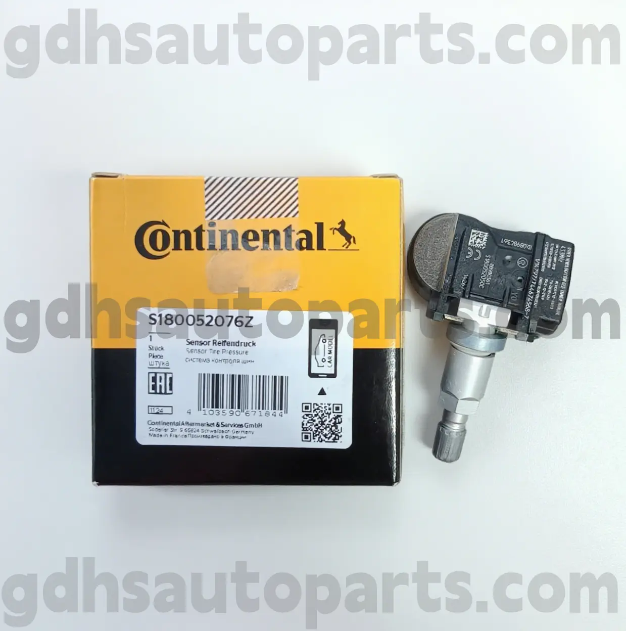 S180052076Z Senzor de monitorizare a presiunii anvelopelor continentale pentru Range Rover, Range Rover Sport, Land Rover Discovery 4, Range Rover Velar OE nr. LR070840